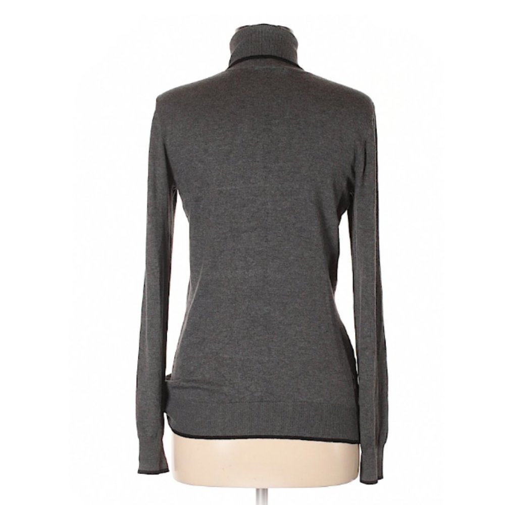 EUC Gerard Darel Designer Cozy & Soft Gray Turtleneck Sweater Size 2 Medium - Picture 2 of 10